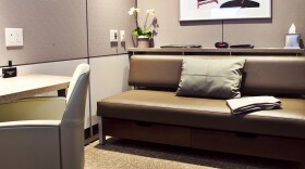 Minute Suite's 7-by-8-feet rooms offer Wi-Fi, a sofa bed, a television and a workspace. One traveler compared the small spaces to having an MRI done, but others say the idea is overdue at Chicago's O'Hare International Airport.