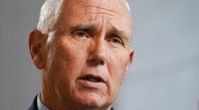 FILE - Former Vice President Mike Pence speaks during an interview with The Associated Press, Nov. 16, 2022, in New York. The FBI is searching Pence's Indiana home on Feb. 10, 20223, as part of a classified records probe.