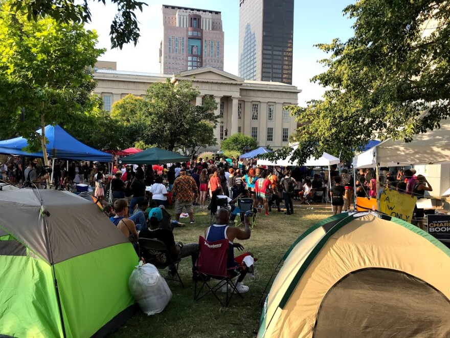 Juneteenth celebration at Jefferson Square Park on June 19, 2020.