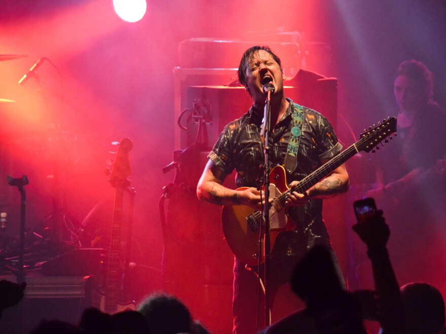 Isaac Brock performs with Modest Mouse.