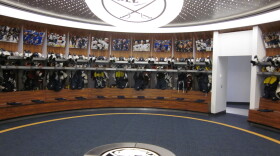 Sabres lockerroom at First Niagara center