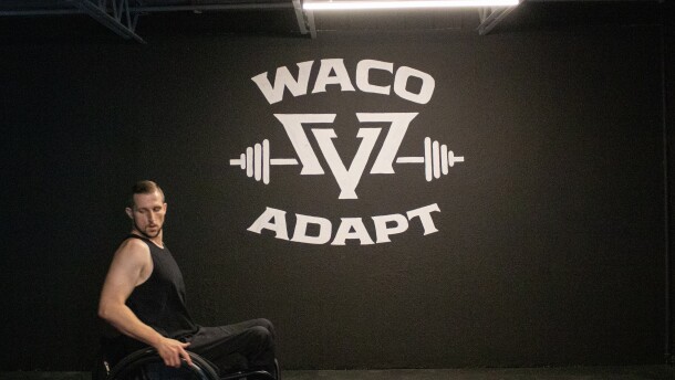 Ryan Lambert goes for laps at Waco Adapt during a group exercise on April 8, 2026.