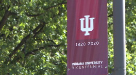 Bicentennial banners are up at IU campuses across the state.