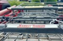 A shopping cart outside of the Market Basket on Elm Street in Manchester.