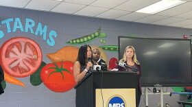 Milwaukee Public Schools Superintendent Dr. Brenda Cassellius discusses the upcoming school year on Aug. 27, 2026 at Frances Starms Discovery Learning Center in Milwaukee. The school received millions of dollars in updates over the summer.