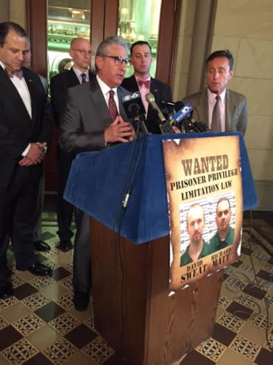 Assemblyman Jim Tedisco proposes changes to prison procedures following escape by two inmates
