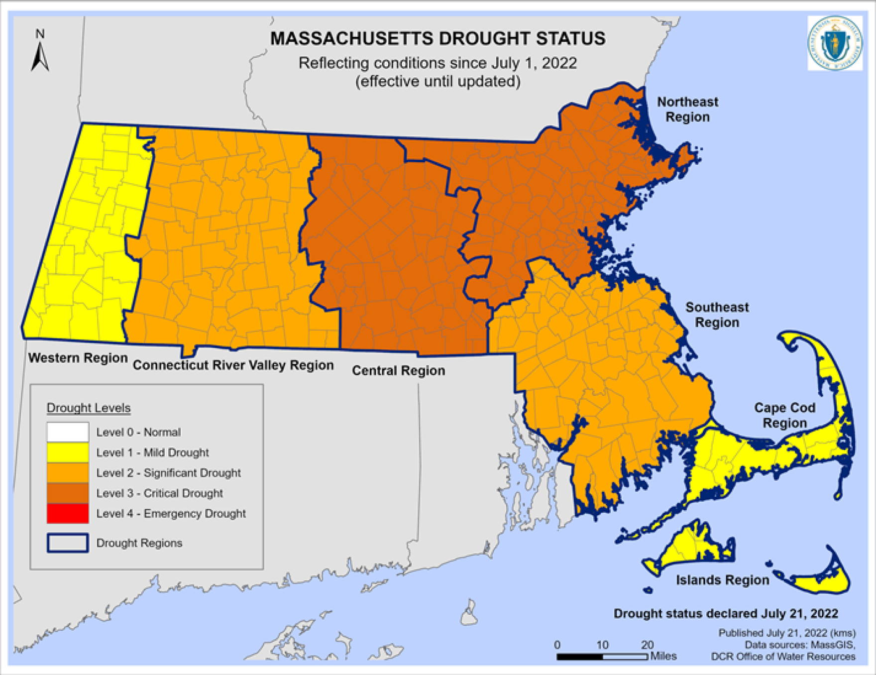 Parts of Massachusetts are in "critical" drought | WAMC