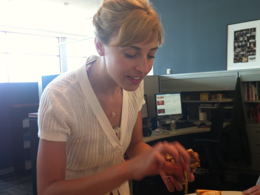 This isn't an action shot. "Blurry Hand" is one of the first symptoms of cheese overdose.