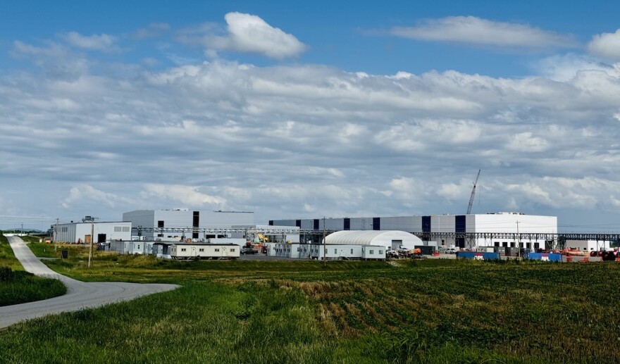 The construction site of Ascend Elements Apex I facility on July 9, 2024. The estimated $1 billion project will manufacture cathode active material for the EV battery industry at Commerce Park II on John Rivers Road between Hopkinsville and Pembroke.