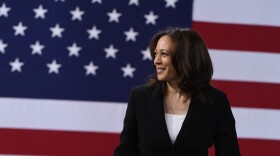 Then Sen. Kamala Harris at the National Forum on Wages and Working People on April 27, 2019 in Las Vegas, Nevada.  (Ethan Miller/Getty Images)