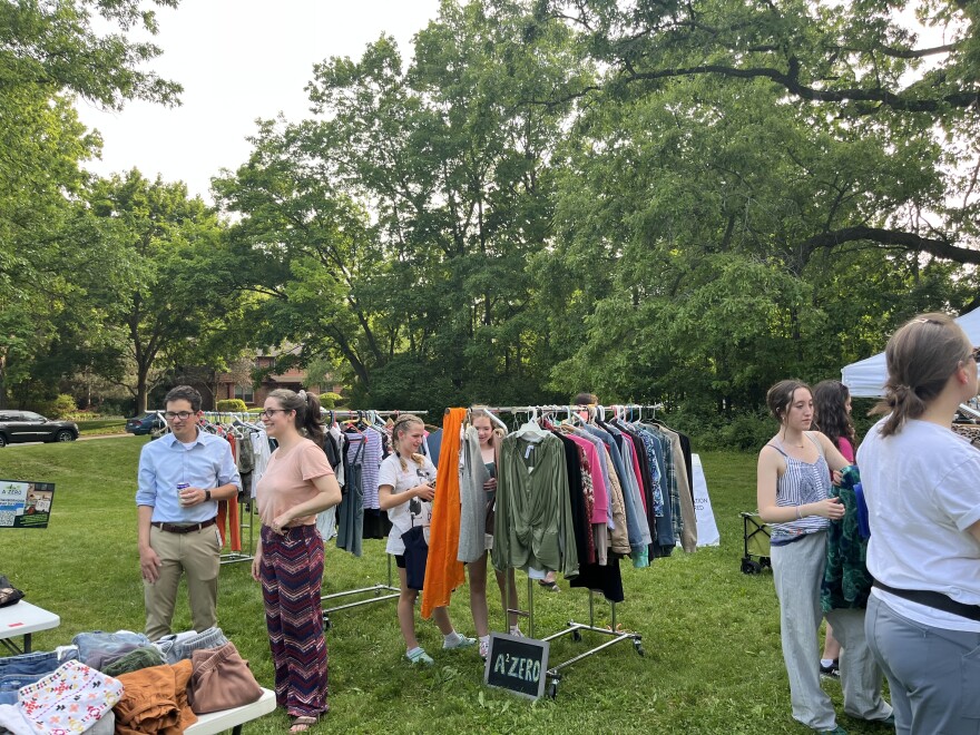 Ann Arbor's monthly clothing swap.