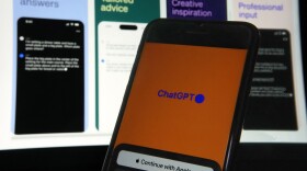 OpenAI's ChatGPT app is displayed on an iPhone in New York, May 18, 2023.
