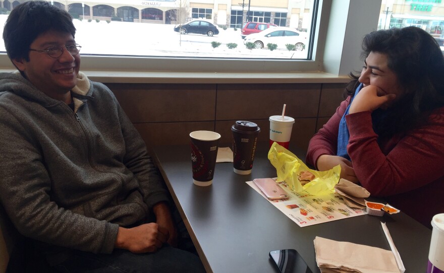 An image of the Gonzalez family enjoying a meal at McDonal's