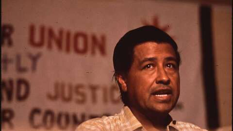 César Chávez in the 1970s.