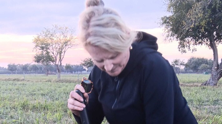 CSU Chico Center for Regenerative Agriculture and Resilient Systems Director Cynthia Daley at the CSU Chico Farm Photo.