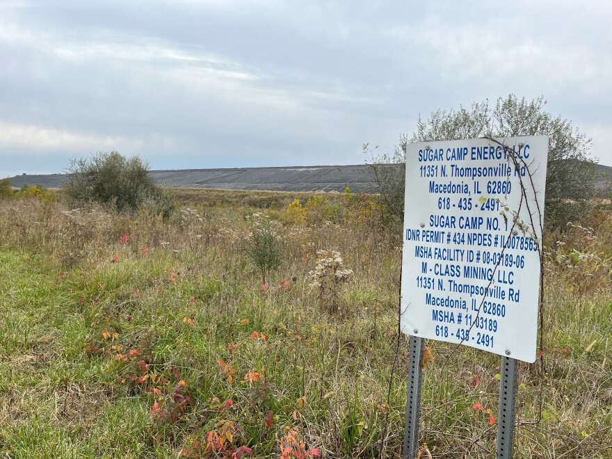 Sugar Camp Mine sign in Franklin County Ill.