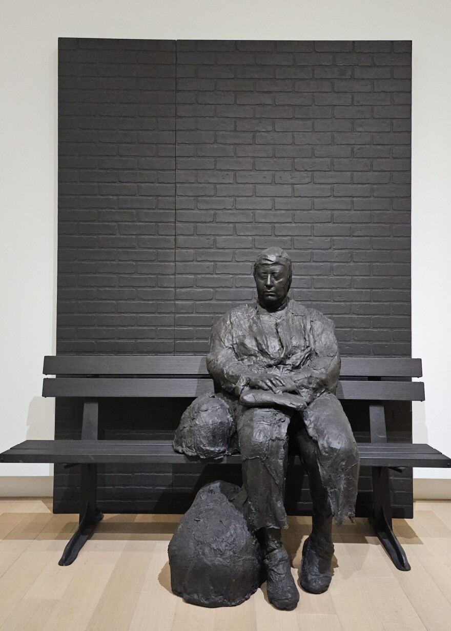 George Segal, "Woman on a Bench"