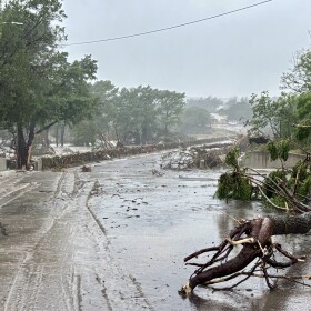 The flooding in Kerrville on Friday, July 4, 2025.