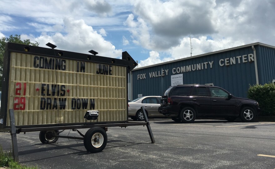 This building houses Fox Valley Older Adult Services in Sandwich, Ill. The state of Illinois owes the organization nearly half a million dollars because of a long-running feud between Gov. Bruce Rauner and the Legislature.