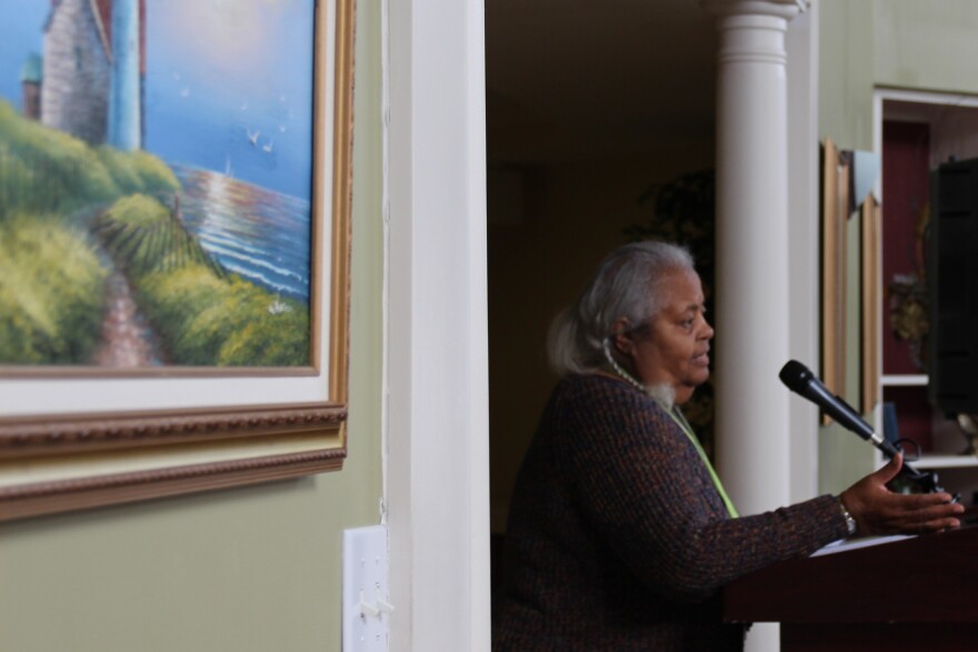 Detroit native Joan Bell talks about her experience with affordable housing at the Conner Creek Senior Apartments 