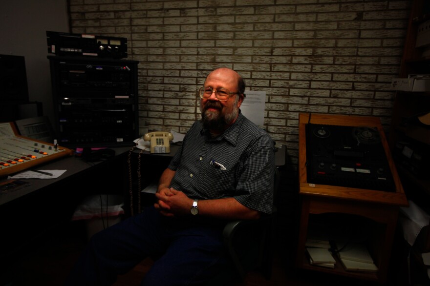 Chuck Niday is chief engineer at Allegheny Mountain Radio, which broadcasts to the 9,000 people in Pocahontas County, W.Va.