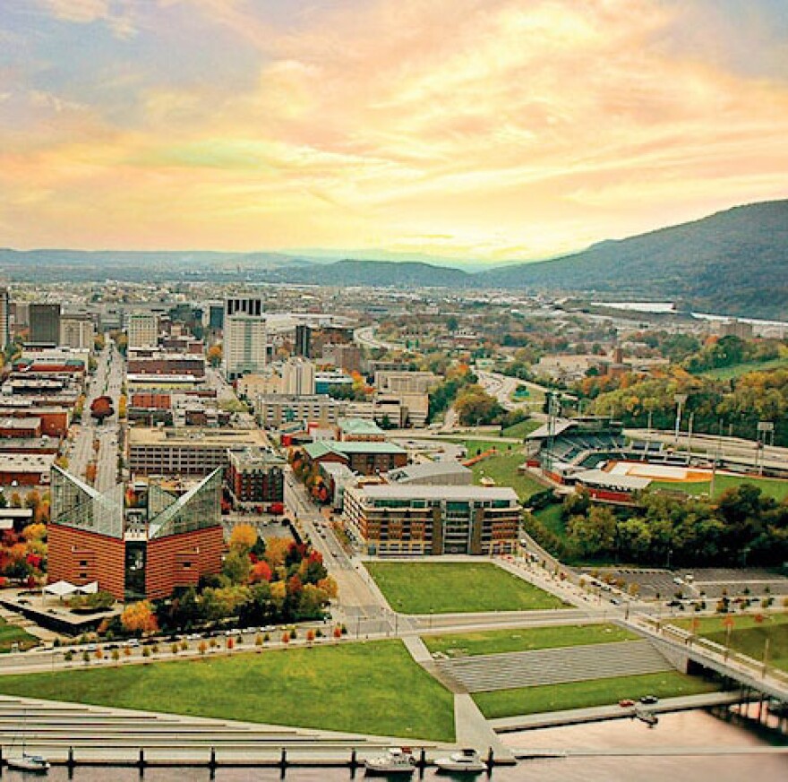 Part of the downtown Chattanooga Riverfront.