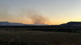 Smoke from the Indios Wildfire.