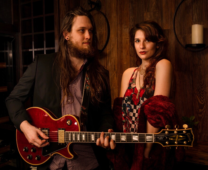 Guitarist Julian Harris (left) and vocalist Julia Camayd (right) the South Florida modern R&B group, Soulpax.