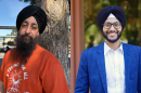 District 1 candidate Naindeep Singh (left) and District 7 candidate Nav Gurm are two of the candidates who will appear on the ballot for community leadership elections in the City of Fresno.