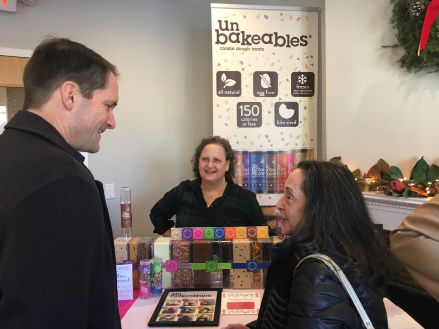 Shoppers at the 2019 holiday market. The Women's Business Development Council decided to support local businesses and protect shoppers by taking the event virtual this year.
