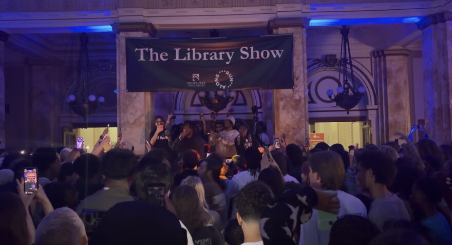 Hundreds of people showed up for The Library Show at the Central Library in Milwaukee to celebrate music & to sign up for a library card in honor of National Library Card Sign-Up Month.