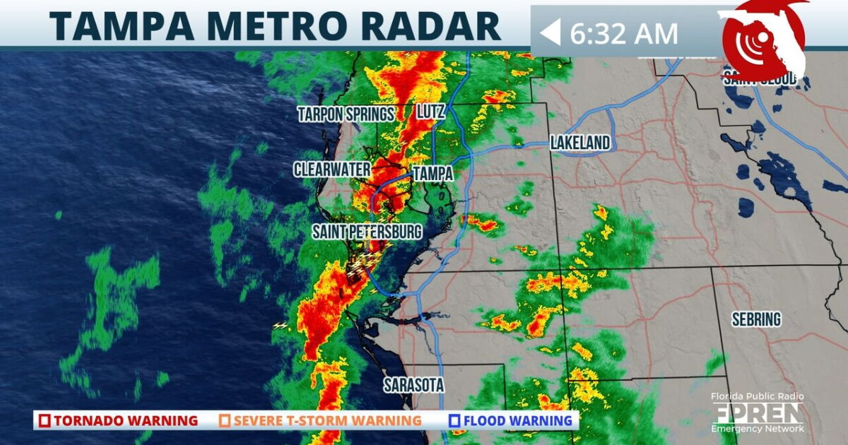 A cold front will bring storms and gusty winds to the Tampa area ahead ...