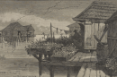 The settlement as it appeared in Harper's Weekly, 1883.