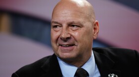 Pennsylvania state Sen. Doug Mastriano, R-Franklin takes part in a forum for Republican candidates for governor of Pennsylvania at the Pennsylvania Leadership Conference in Camp Hill, Pa., April 1, 2022.  Mastriano, supports an abortion ban starting at six weeks of pregnancy without exceptions for rape, incest or saving the life of the mother. 