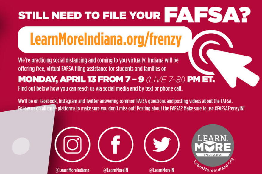 The Commission For Higher Education staff will use the agency's Learn More Indiana social media accounts to help answer questions during Monday night's event.