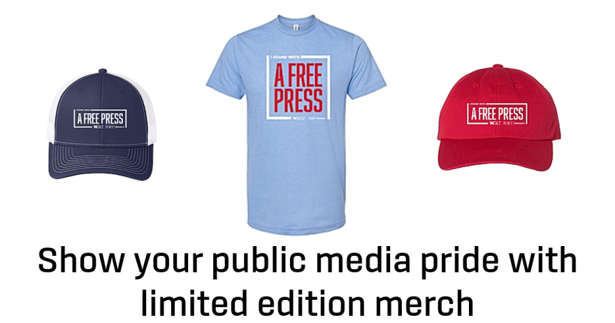 Show your public media pride with limited edition merchandise