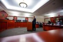 FILE - Scott Ryther speakduring a hearing on Utah Education Association's lawsuit against the Utah Fits All Scholarship (voucher) program, in Salt Lake City, Dec. 19, 2024.
