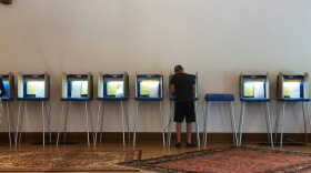Wisconsin voter cast their ballot at Charles Allis Art Museum during Aug. 9 primary election.