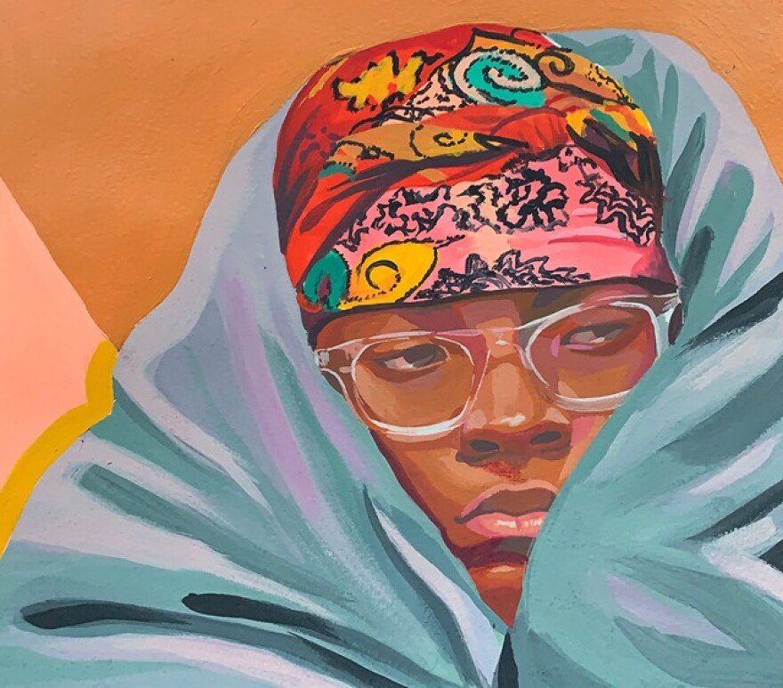 A self-portrait by Brittany Williams.