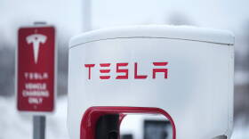A Tesla charging station. (Abbie Parr/AP)