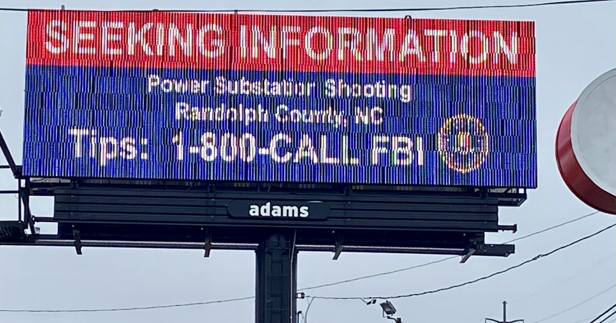 FBI offers reward in substation shootings | 88.5 WFDD
