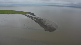 The waters of Kuskokwim Bay roughly 20 miles down the coast from Quinhagak in 2014.