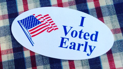 Early voting in North Carolina runs through Saturday, Nov. 5th. Election day is Nov. 8th. (Sean Bueter / WFDD News)
