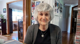 88-year old Theresa Goss, a poll worker in Branford for three decades.