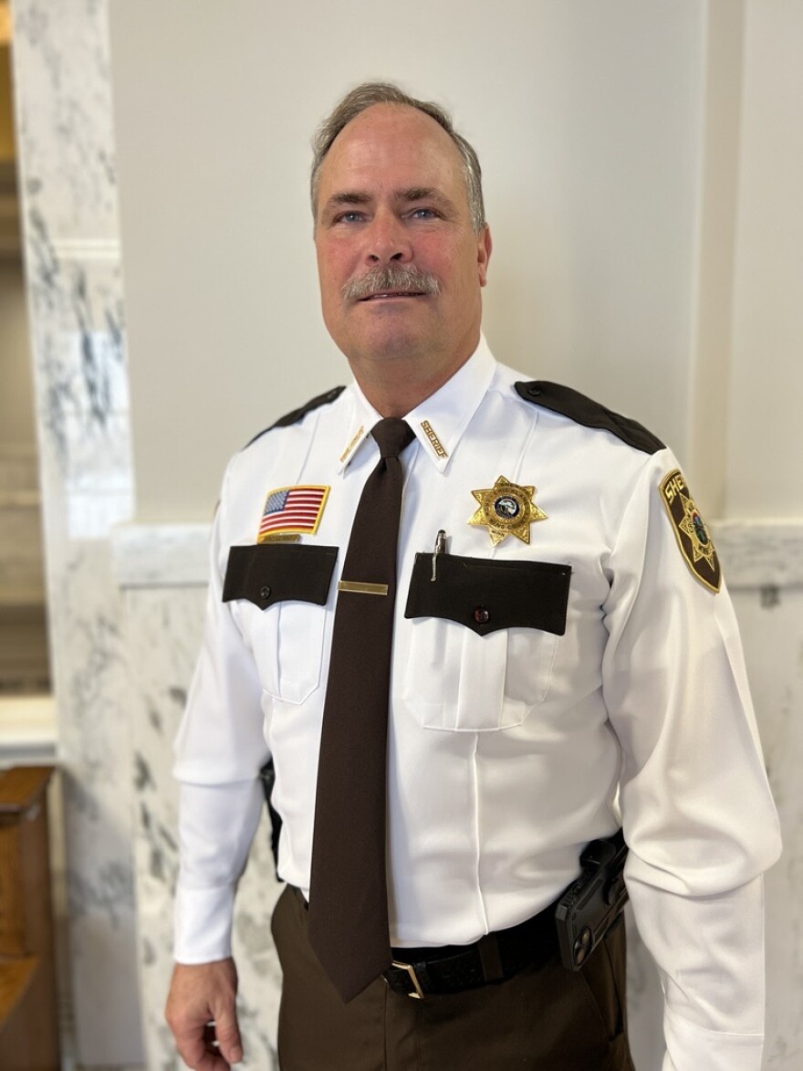 Crow Wing County Sheriff Eric Klang poses for a photo inside the Historic Courthouse in 2023.