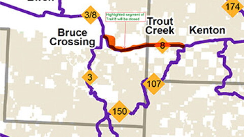 snowmobile trail map