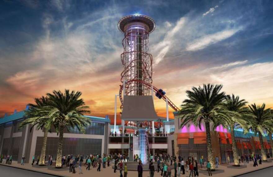 The Skyplex is slated to be the world's tallest roller coaster, at 570-feet high. Photo: Joshua Wallack.