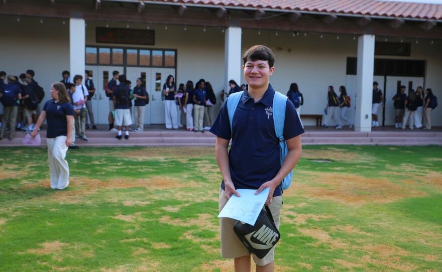 Many students were happy to pause for photos.
