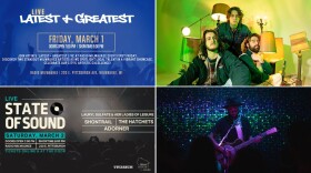 On the left, two great shows at Radio Milwaukee. On the right, two more at Vivarium (Diet Lite above, Buffalo Nichols below).