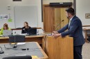 Board of Higher Education president Kevin Black speaks to the interim Higher Education Funding Review Committee